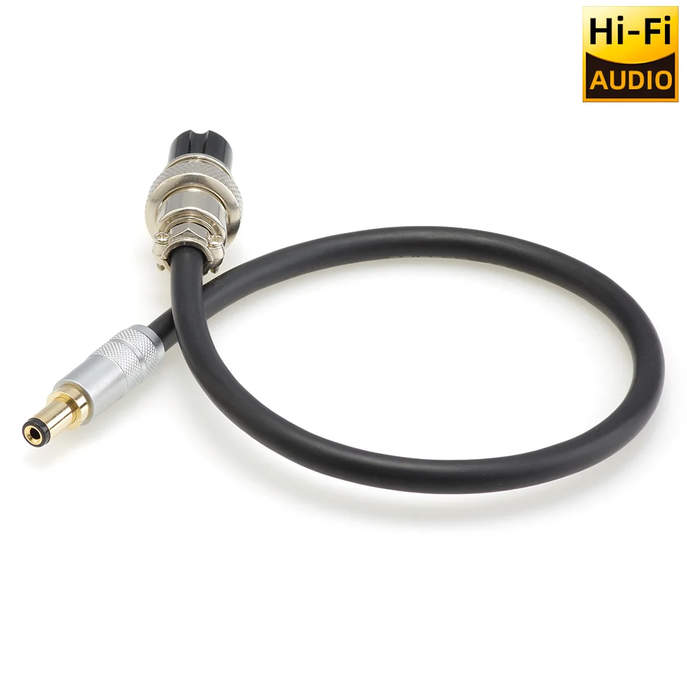 ▲USA Classic  Hifi Linear DC Power Cable 2.5/2.1 GX16-2 Gold Plated Plug 2x1mm OFC Jacket For Amplifier DAC Audio EquipmentIII
