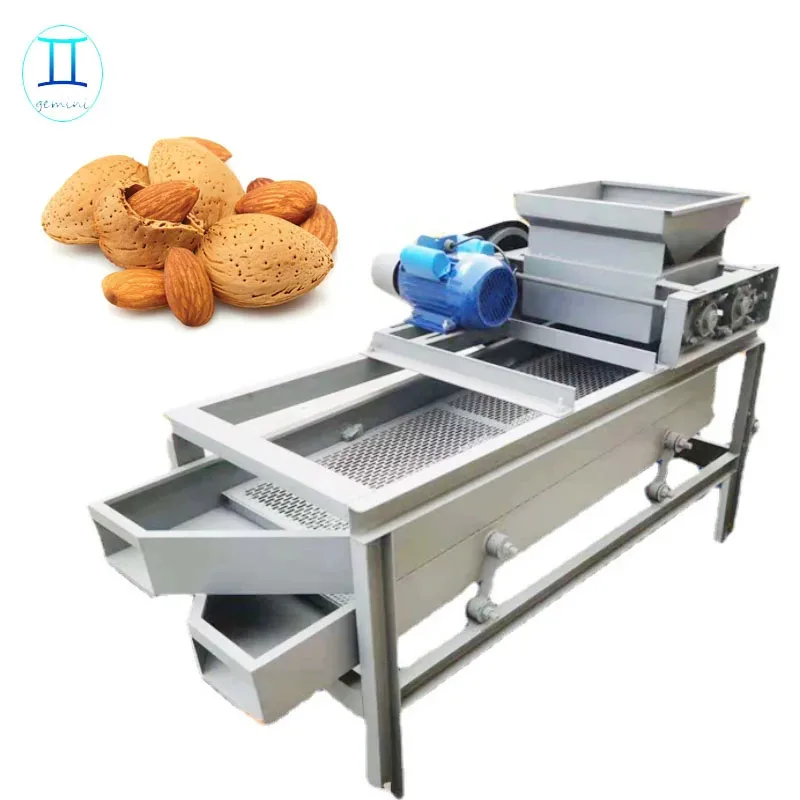 

cheaper 50 to 100 kg/hr almond cracking machine almonds nuts cracking machine