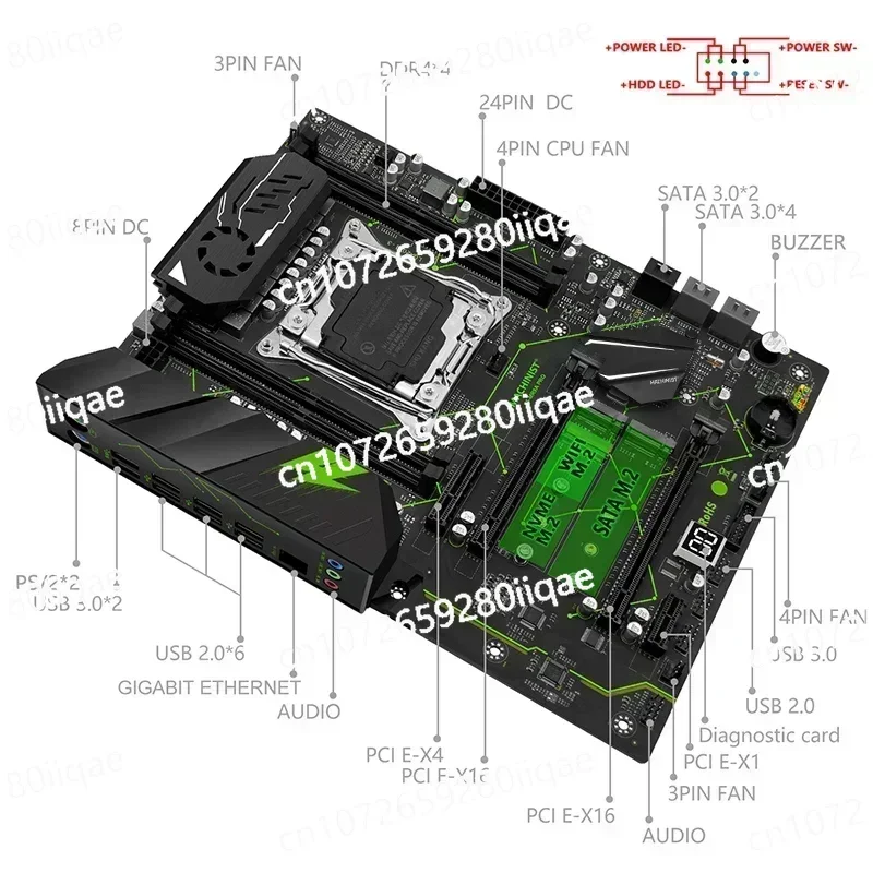 MR9A PRO X99 Motherboard combo Kit  with Xeon E5 2650 V4 CPU And DDR4 32GB RAM Memory Set Four Channel ATX