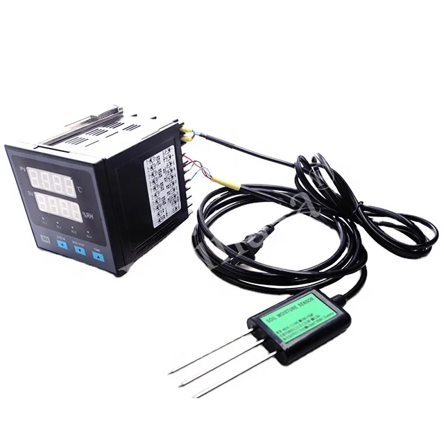 HTC505 4 20ma Soil Mositure Temperature and Humidity Sensor Data Logger Controller Switch Alarm Relay Output