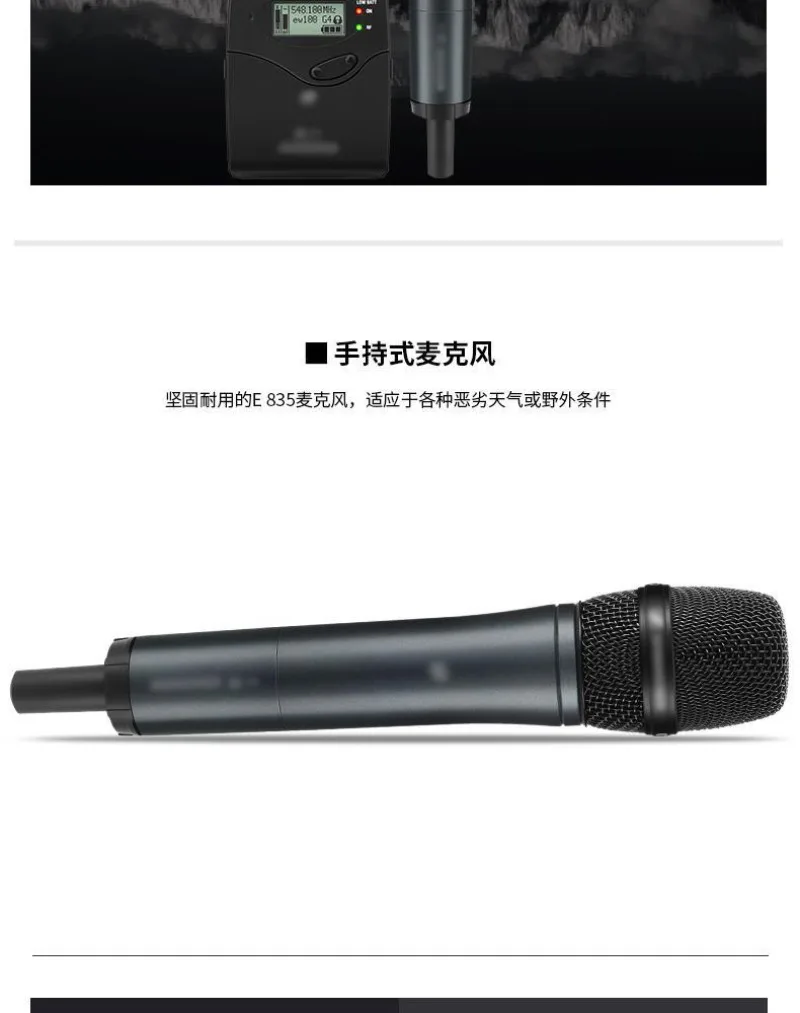 Microphone sans fil G4, pour interview, conférence, performance, microphone portable, collier sans fil, diffusion en direct