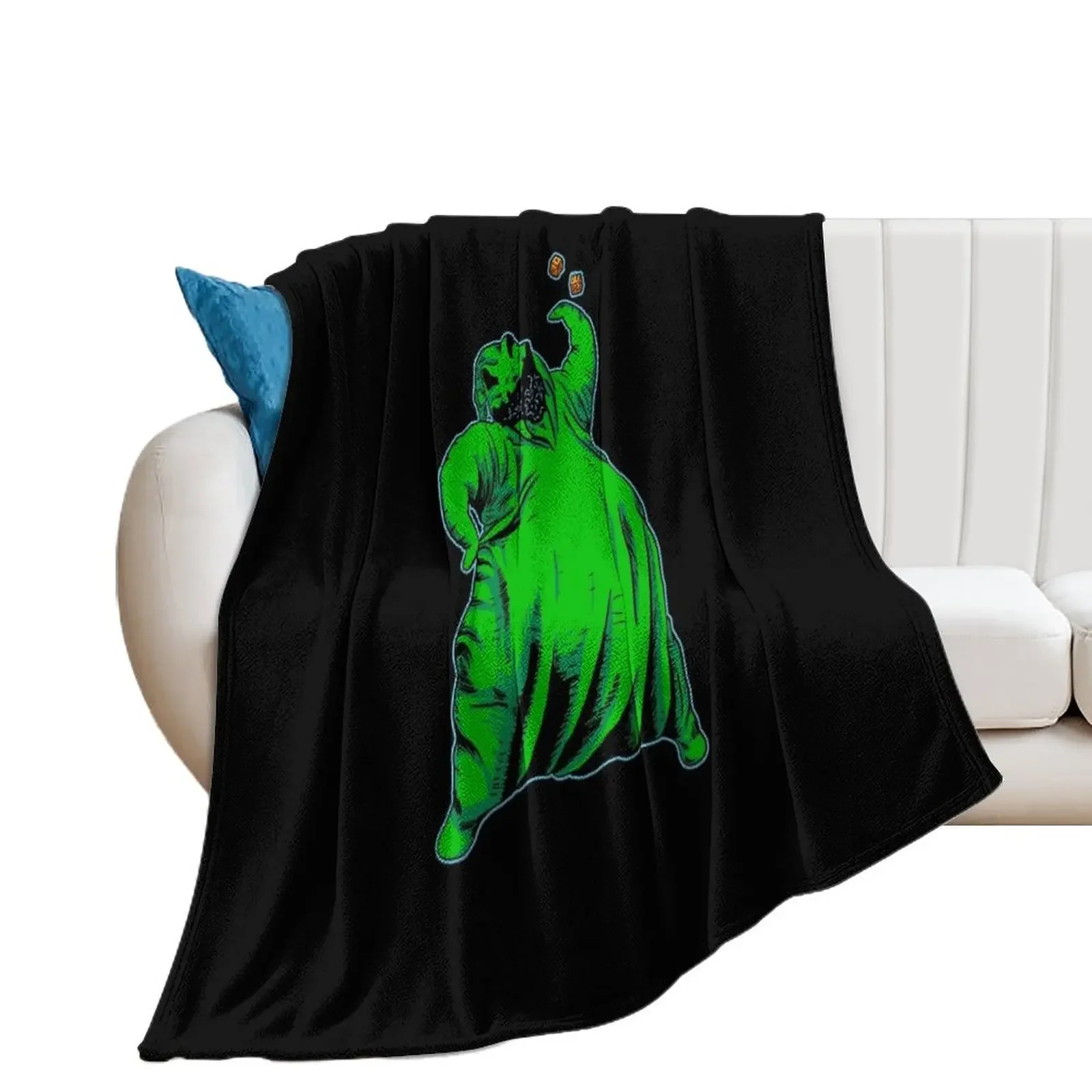 Oogie Boogie Throw Blanket Sofas Hairys Cute valentine gift ideas Blankets