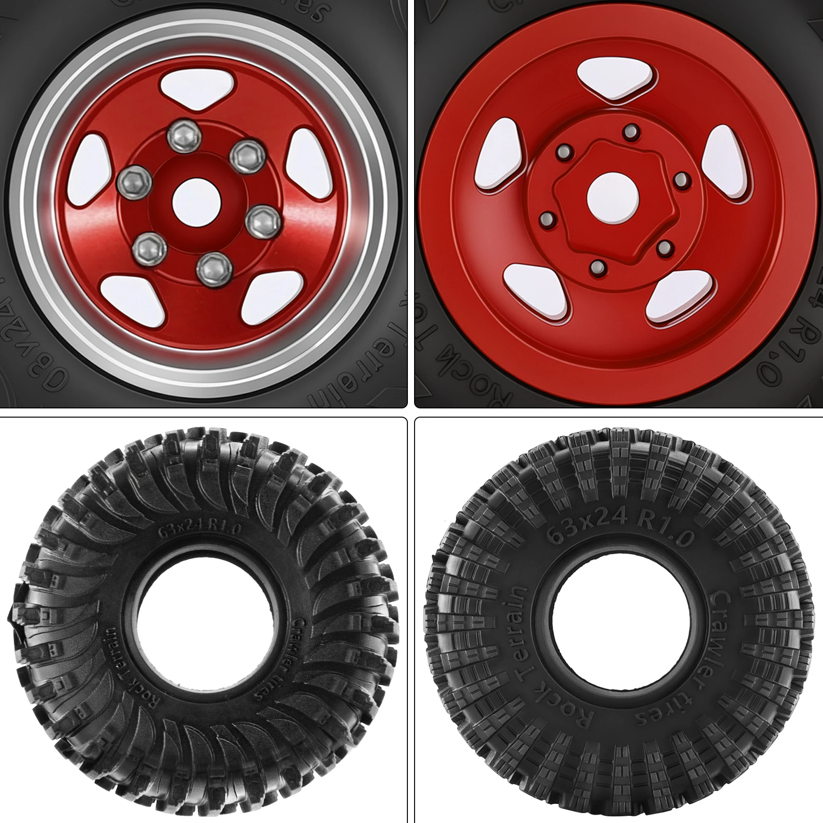 4er-Set 1,0 Zoll (63mm) Beadlo – Wheel Rim Rc Bewertung und Preis