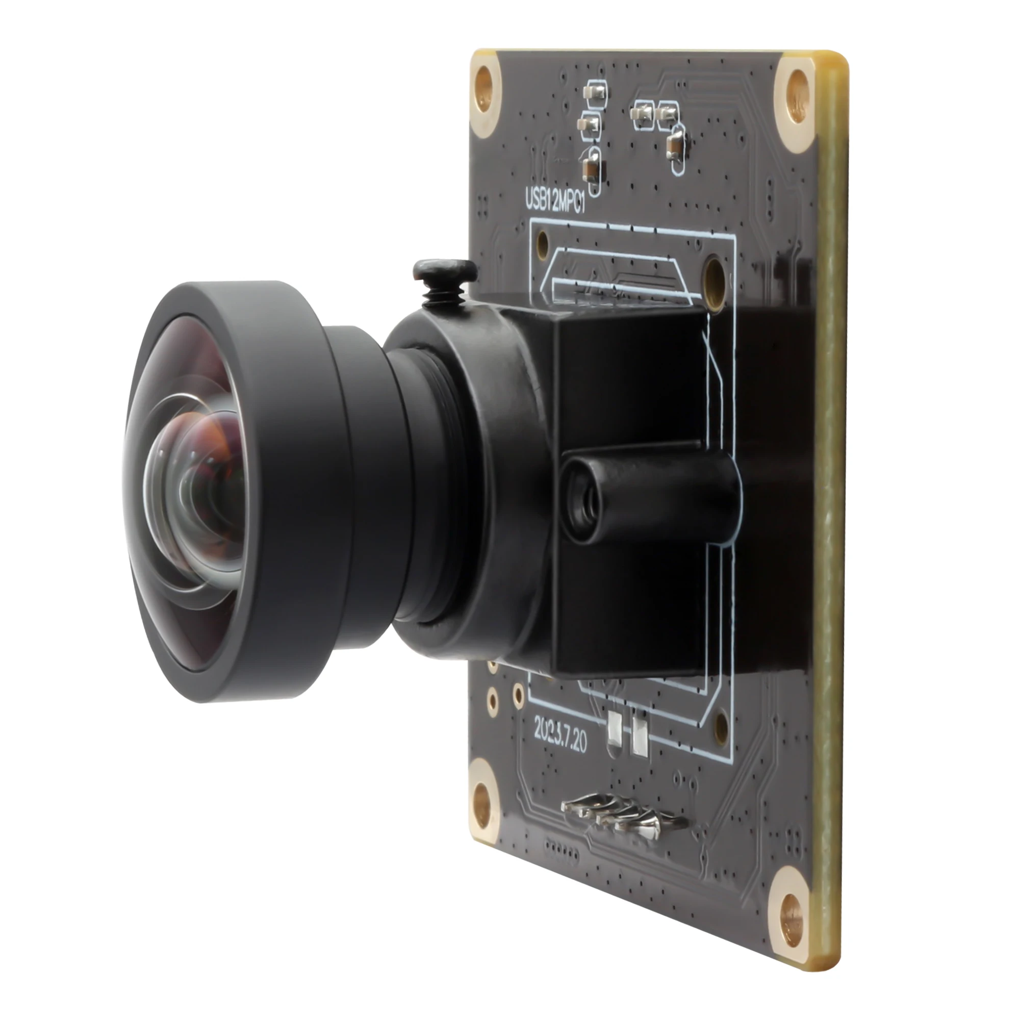 12MP Wide Angle No Distortion 1080P 120fps USB Camera Module IMX577 Industrial Lightburn Camera For High Speed Moving