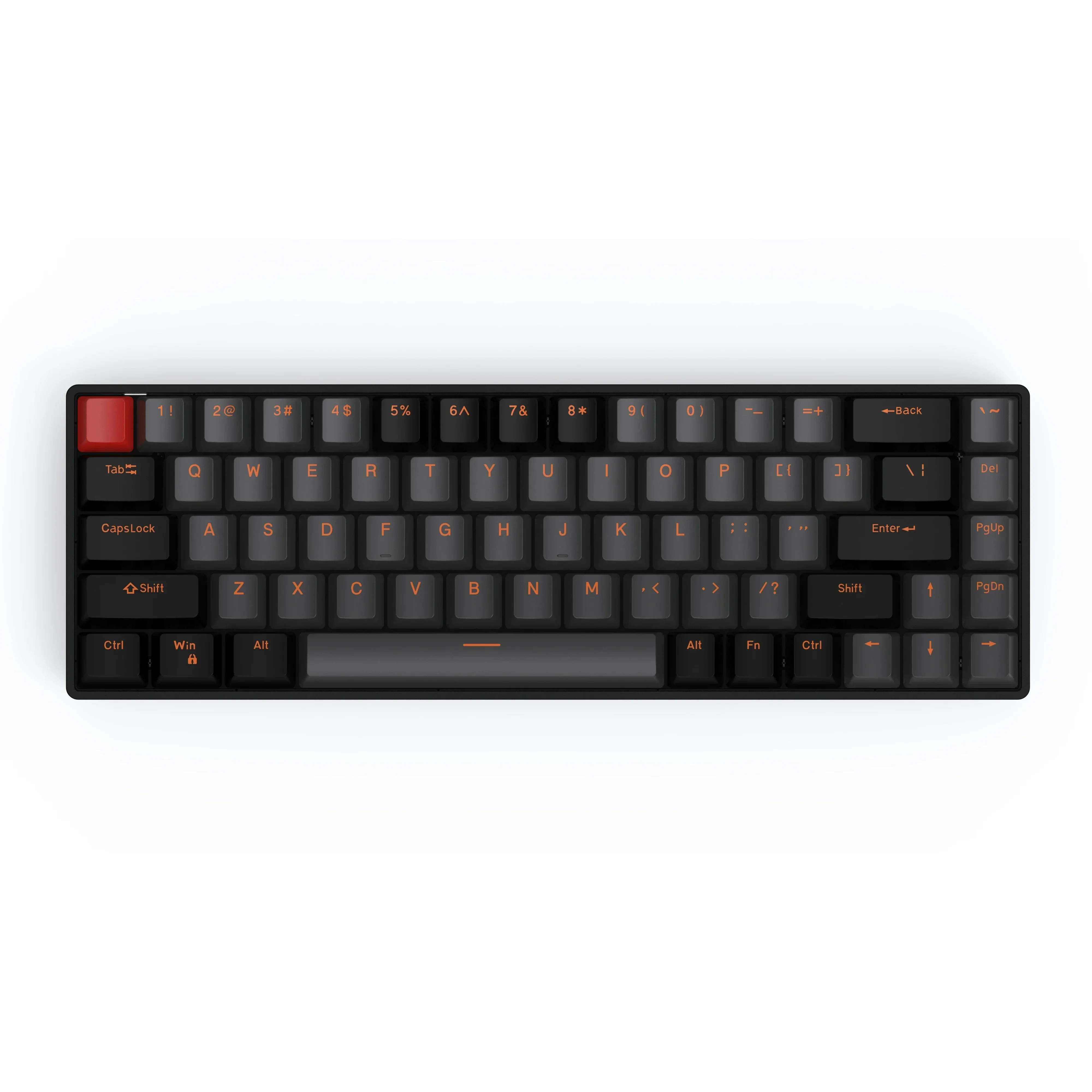 Imagem -05 - Teclado Mecânico Eixo Magnético Hot-swap Personalizado 68 Teclas Ergonomia com Fio Rgb Gamer Escritório Teamwolf-raven68