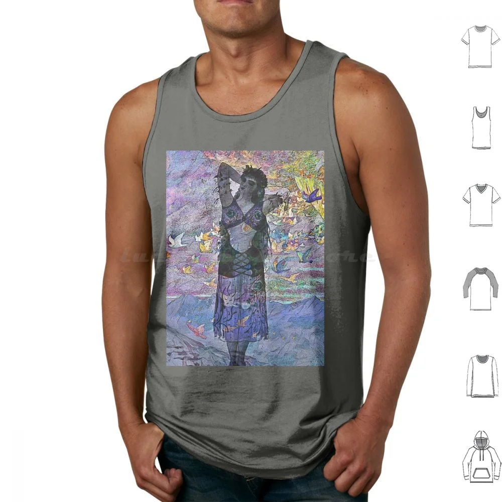 For The Love Of Lemanja Tank Tops Print Cotton Vintage Spiritual Goddess Uruguay Sea Southamerica Lemanja Yemanja