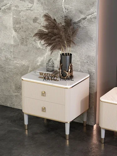 Американский свет, роскошная мраморная прикроватная тумбочка, современный прикроватный шкафчик, комод для маленькой квартиры, мебель