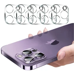 5Pcs Clear Protective Glass for iPhone 15 14 13 12 11 Pro XS Max Mini Camera Lens Protector for iPhone X 11pro Max 15 Pro Max