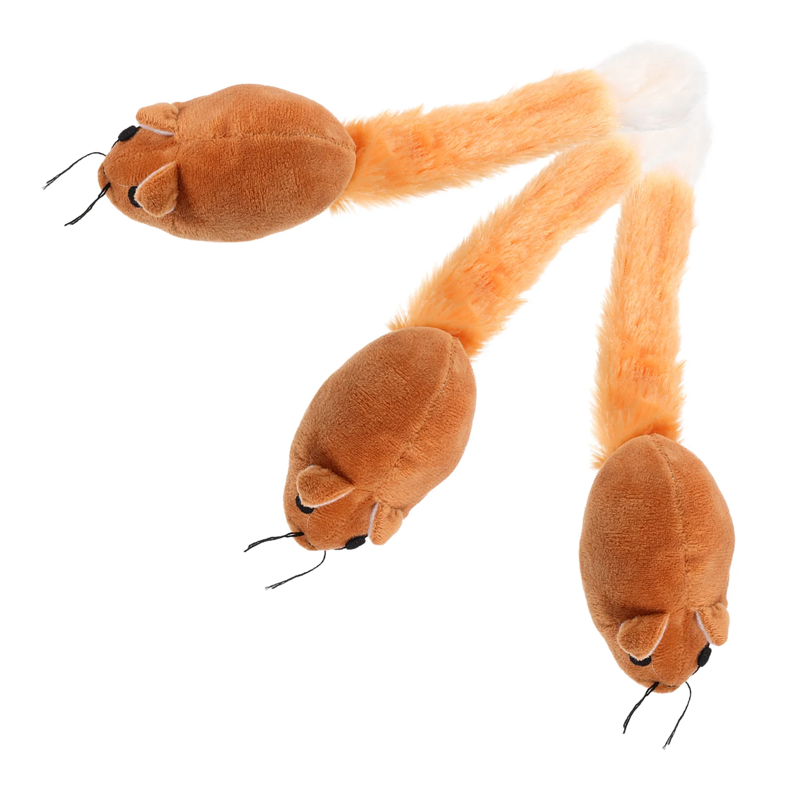 3 Pcs Children's Toys Cat Mouse Long Enrichment Tail Plush Indoor Pet Mice with for Cats