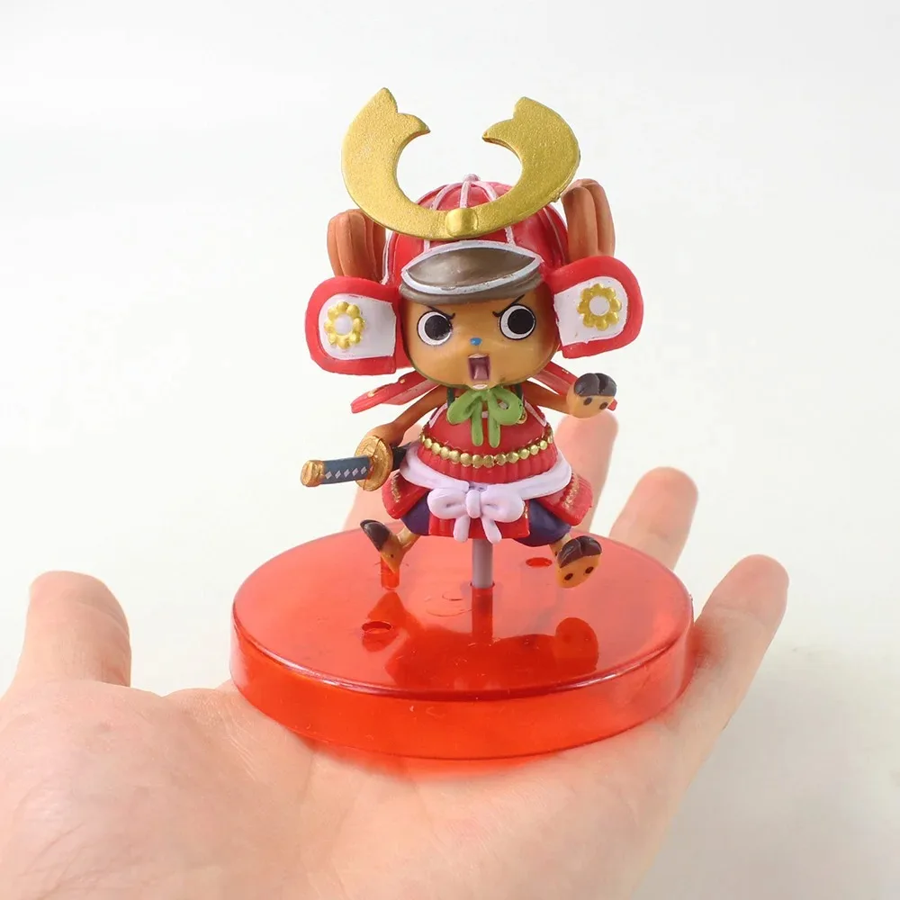 9cm Anime One Piece Figure Luffy Chopper Samurai attire Figurine Statue Model PVC Collection Desktop Action Figure Toy Kid Gifts - view 5