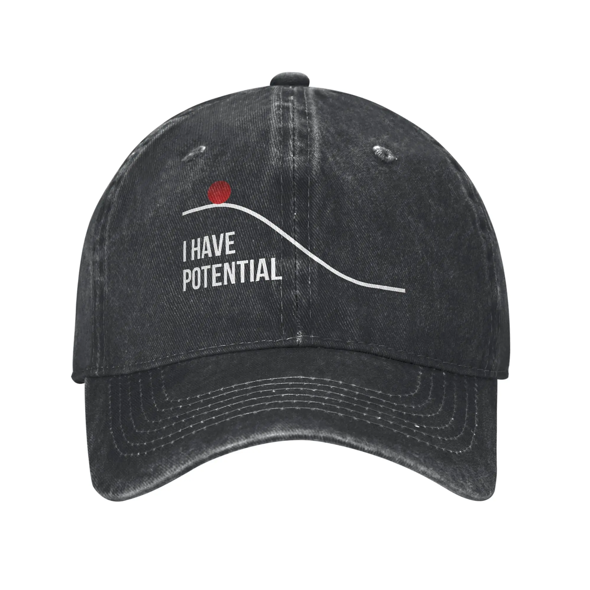 I Had Potential Meme Baseball Cap Sarcastic  Project Hail Mary  Distressed Denim Caps Hat Retro Adjustable Fit Snapback Cap