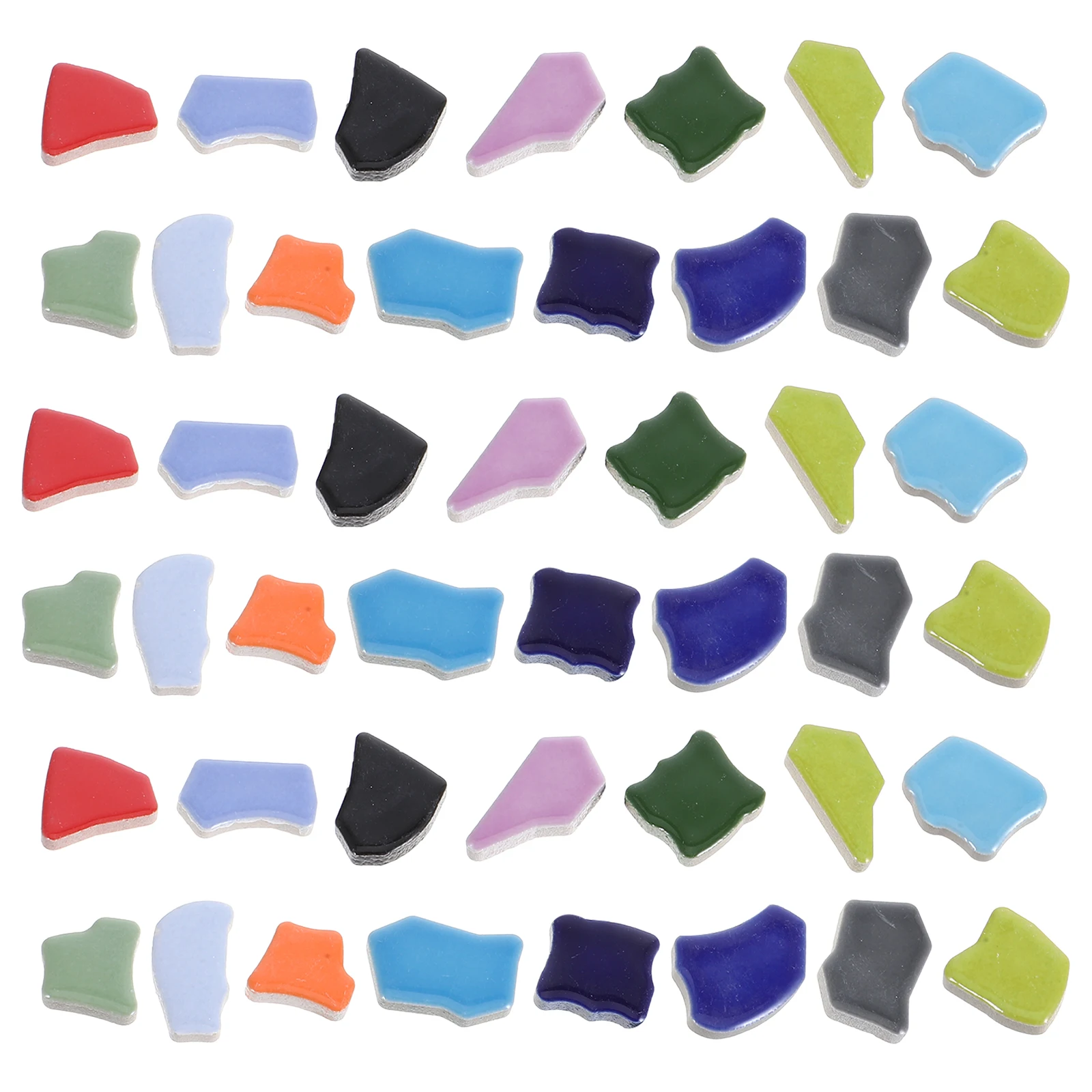

DIY Ceramic Mosaic Tiles Assortment Durable Irregular Shape Mosaic Patches for Crafts Garden Decoration Art Projects