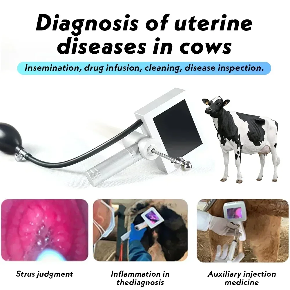 

Veterinary Digital Visual Artificial Insemination Gun for Cattle Cow Artificial Insemination Machine with Camera