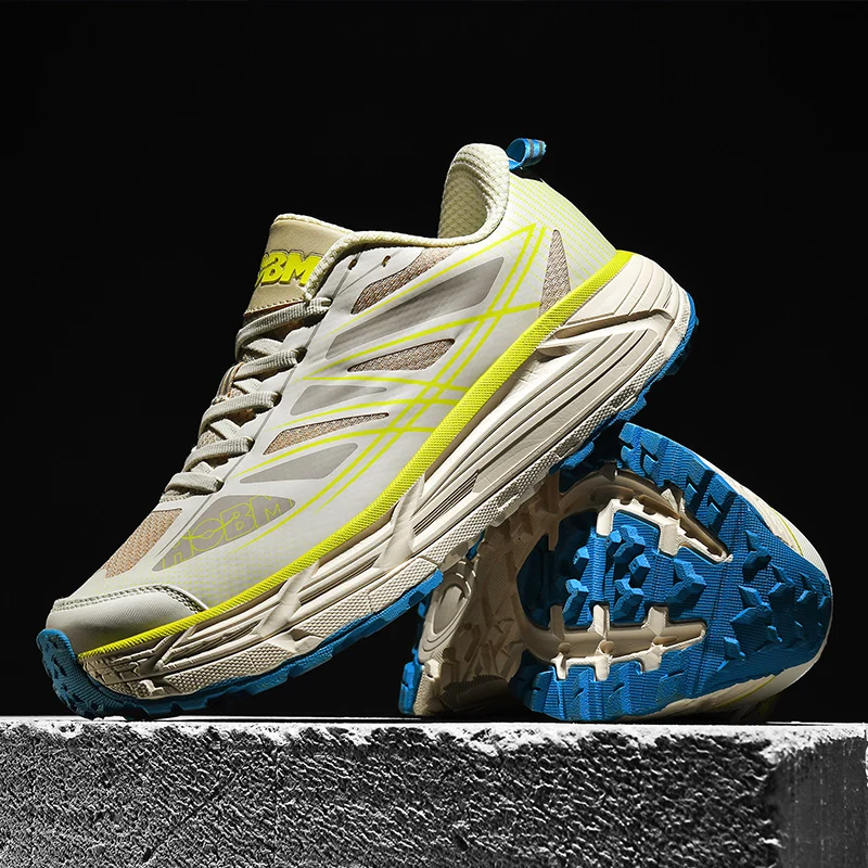 

Мужские кроссовки для бега, уличная износостойкая противоскользящая повседневная мужская обувь с дышащей сеткой, легкая спортивная обувь на толстой подошве, мужская