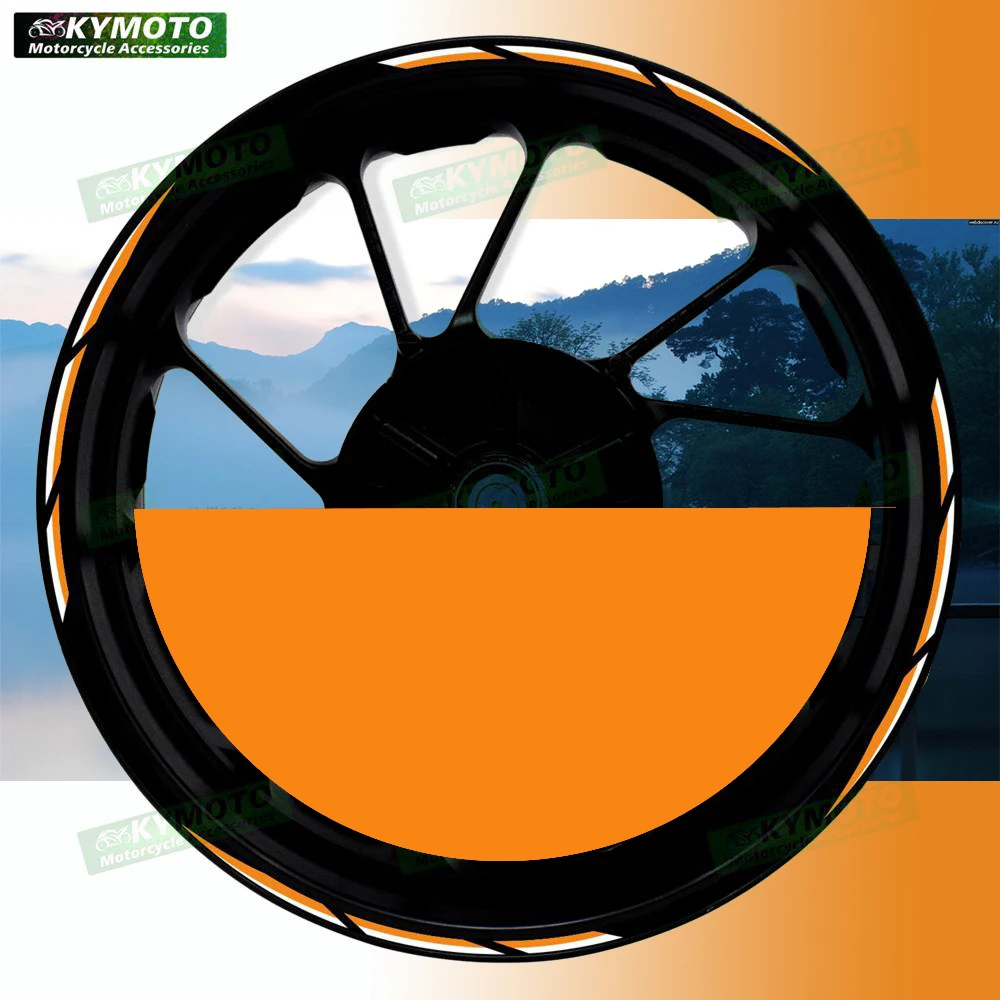 

Для Z400-Z1000 ZX-6R-10R ER-6N аксессуары для мотоциклов 17-дюймовые наклейки на передние и задние колеса обтекатель модифицированные светоотражающие наклейки