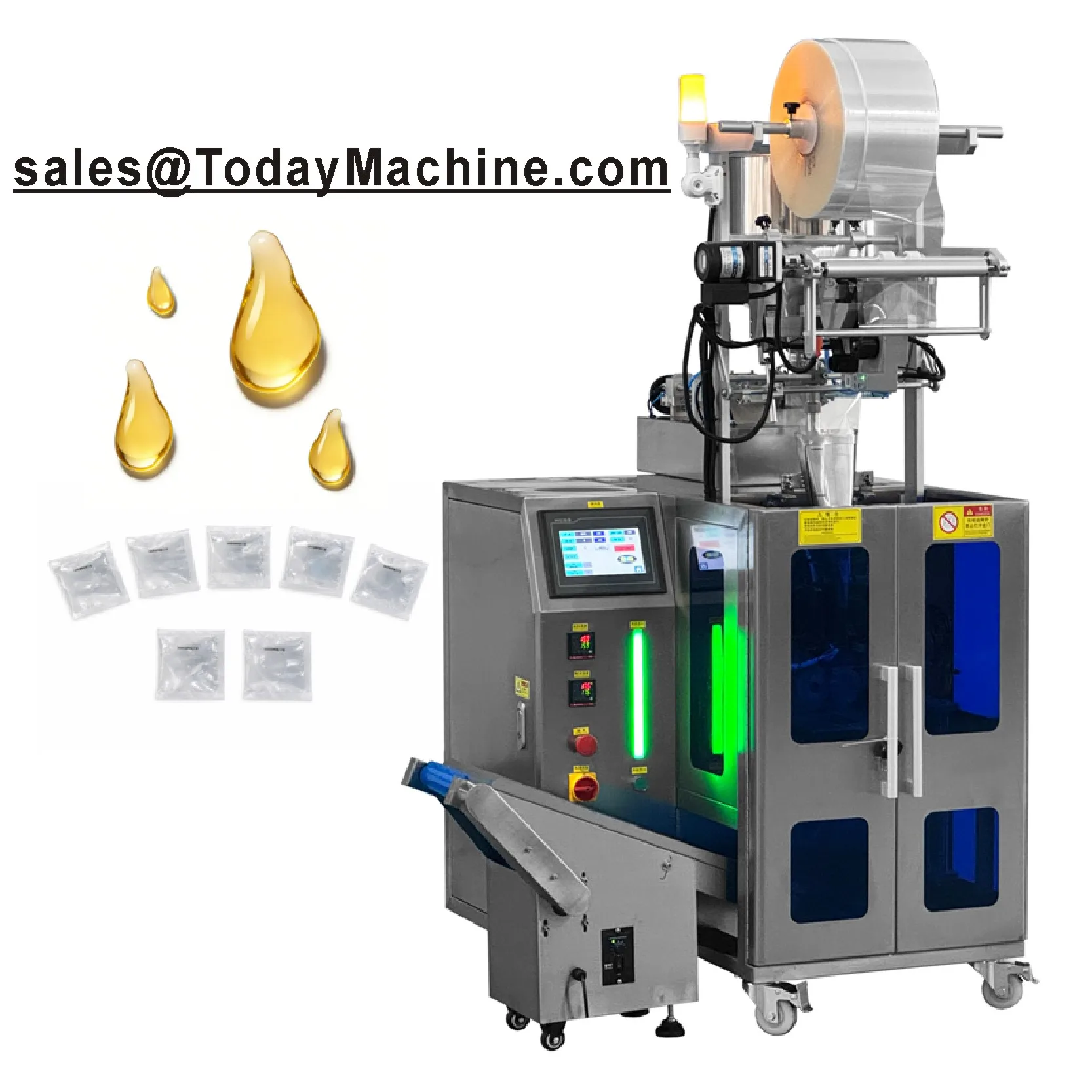 Twin Sachets Packing Machine Food Multi-function Powder/Liquid Spice for Food
