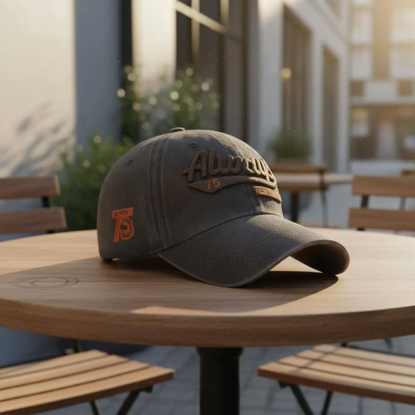

Washed Baseball Cap Adjustable Embroidered Cap Sun Hat Breathable Headwear Lightweight for Outdoor, Travel
