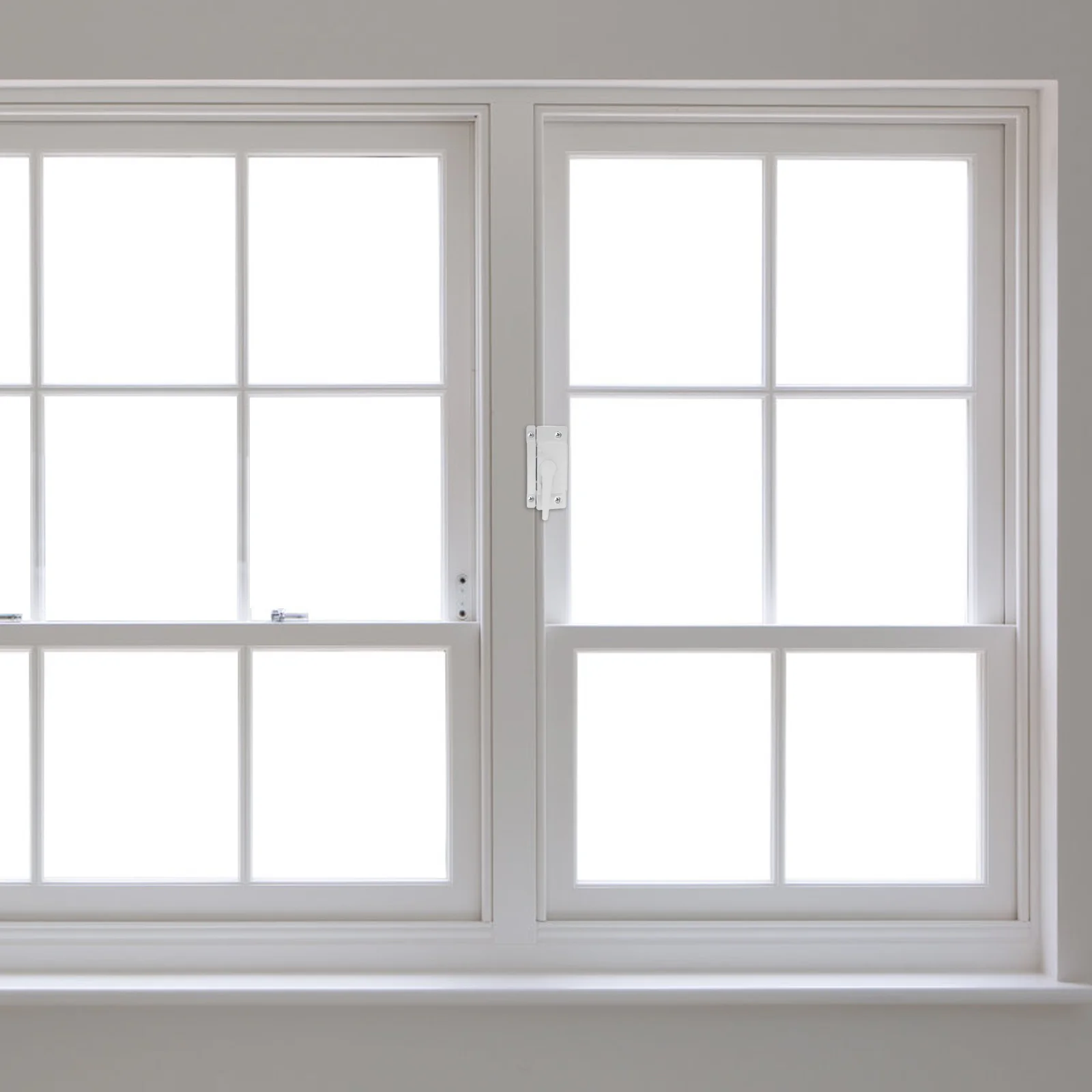 2쌍 도어 윈도우 잠금 장치 유니버설 사이드 홀 슬라이딩 고정 래치 보안 잠금 장치 (수평용)