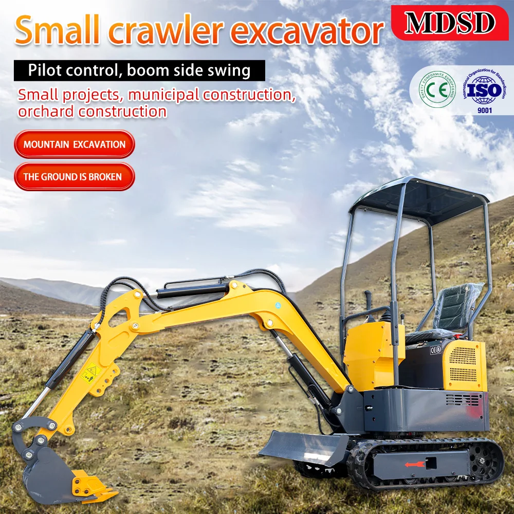 1.8톤 미니 굴삭기 도구 유로 5 엔진 미니 포크레인 크롤러 농장용 1.5톤 굴착기 고품질 미니 굴삭기 빠른 배송