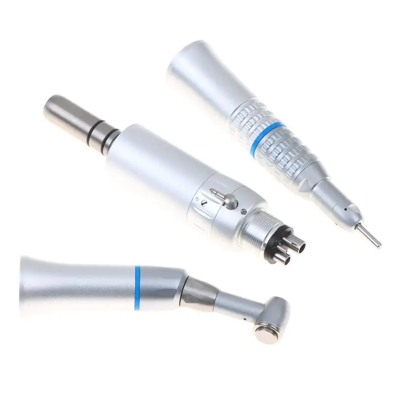 Durable Dental Low Speed Equipment Kit External Air Straight Handpiece Contra Angle for Private Dental Clinic Use