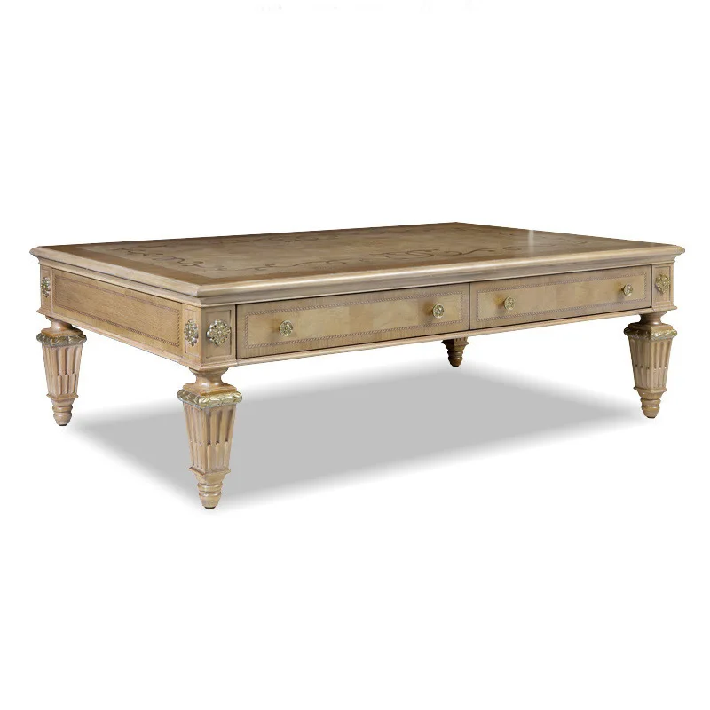 Italian coffee table European neoclassical coffee table large apartment living room combination furniture