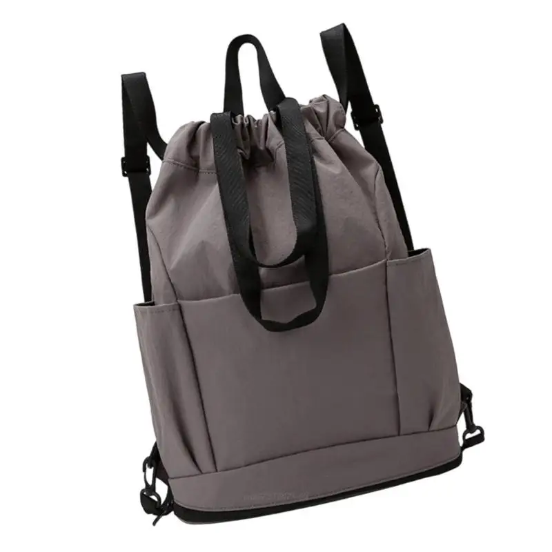 

X5XA Спортивная спортивная сумка с регулируемой застежкой на шнурке Большая вместительная сумка для переноски для тренировок на