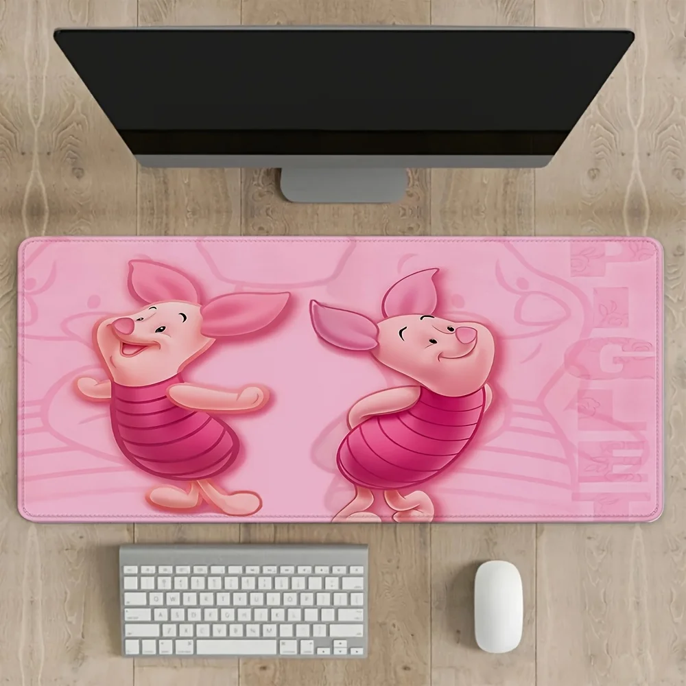 Disney Winnie Pooh, Cute Keyboard Mat, Computer Decor Accessories, Honey Bear Anti-Slip Rubber Bottom Desk Protector, Gaming Mou