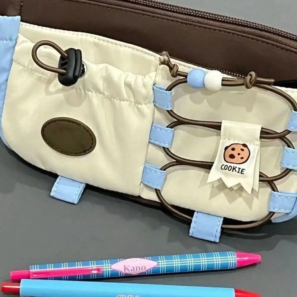 Portable Large Capacity Pencil Case Cute Cookie Storage Organizer Pen Bag Stationery Adorable Pencil Pouch Student
