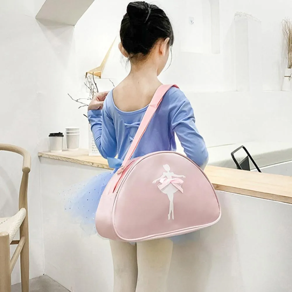 Ballet Dance Bags Handbag Pink Girls Lovely Backpack Baby Package Ballet Bag Handbag One Shoulder Bag Waterproof Princess Bag