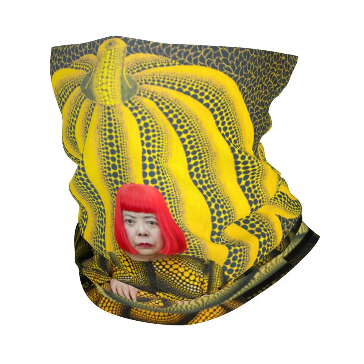 Yayoi Kusama Bandana Neck Gaiter UV Protection Face Scarf Cover Men Women Pumkin Abstract Painting Headband Tube Balaclava