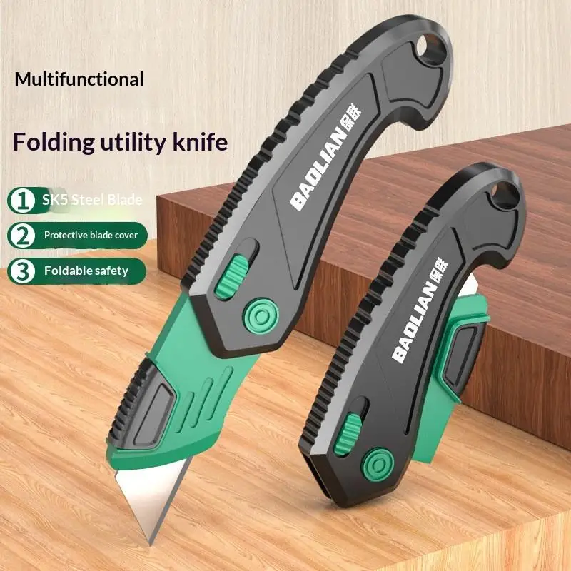 ~Foldable Art Knife Home Office-Specific Anti-Shock Labor-Saving Leather Carpet Cutting Knife Multi-Function Craft Knives
