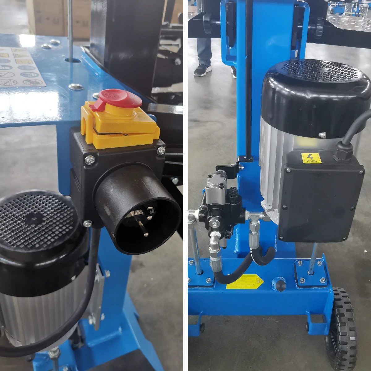 HYV10T-600 10T 짧은 수직형 목재 전기 장작 쪼개기/목재 쪼개기/유압식 장작 쪼개기