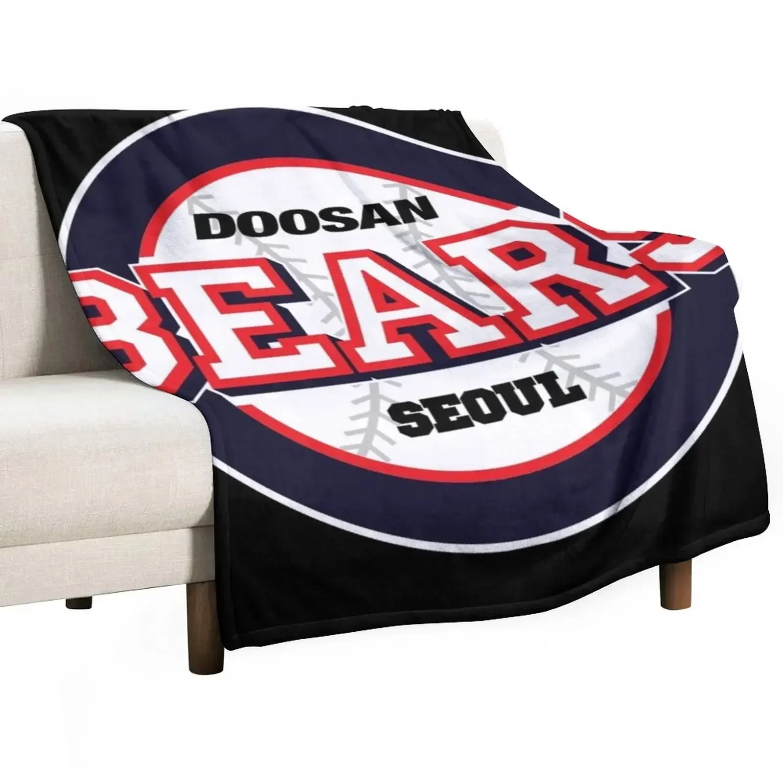 DOOSAN BEARS Throw Blanket Decorative Sofa For Decorative Sofa Kid'S Blankets