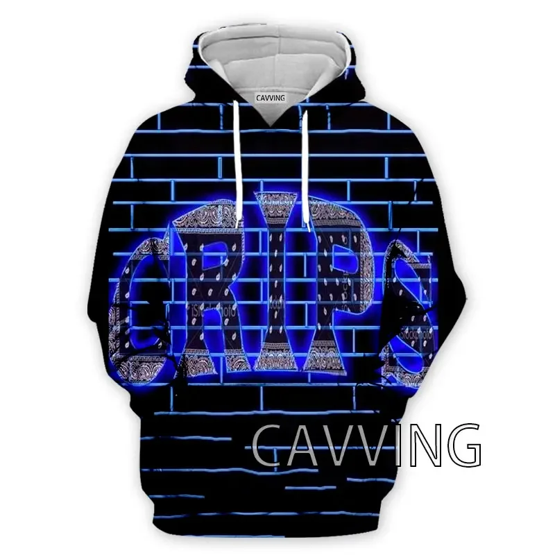 Crips Gang 3D Printed Hoodies Hooded Sweatshirts Harajuku Hoodie Sweatshirts HIP HOP Tops Clothing for Women/men