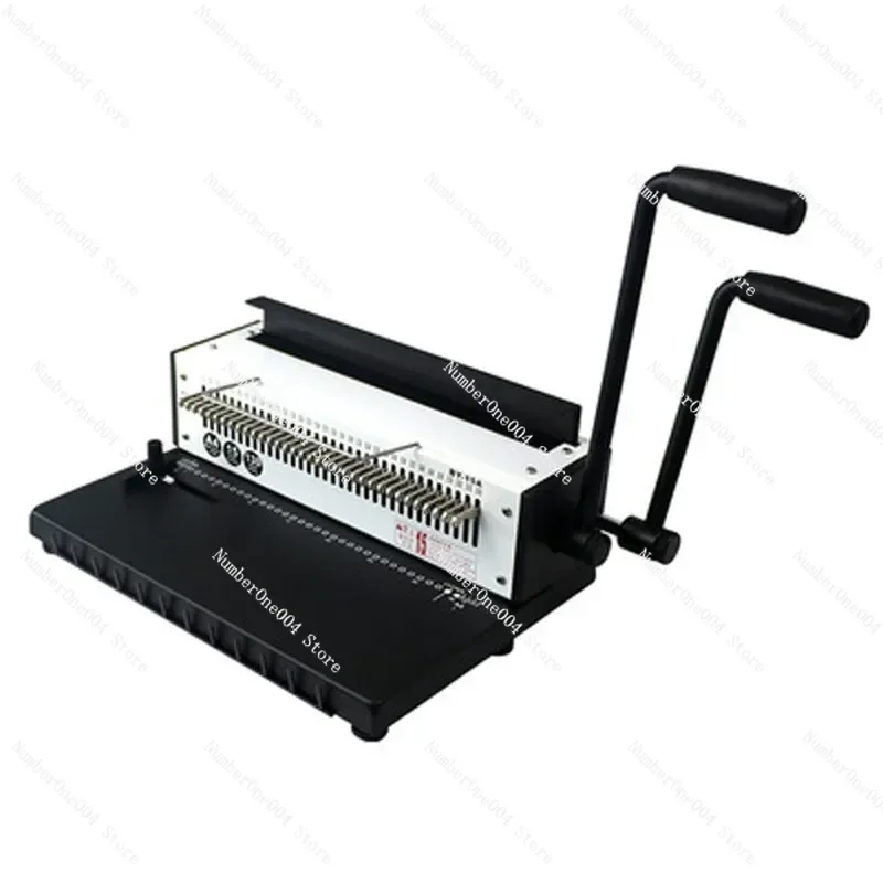 

1pcs Manual Wire Binding Machine 34 Holes Metal Spiral Wire Spool Binding Machine A4 Binder Puncher Machine.