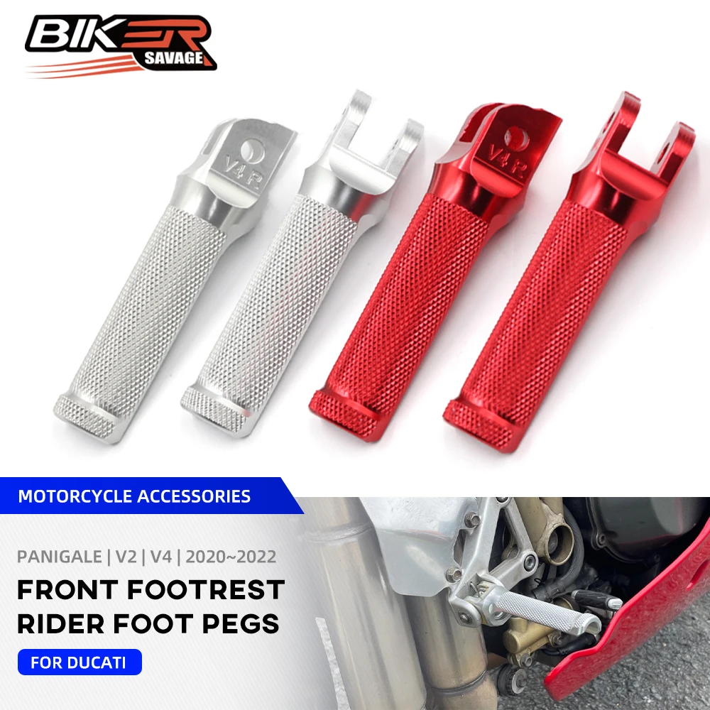 Front Foot Rests Peg For DUCATI Panigale V2 V4 1100 1199 1299 S R 899 959 Streetfighter Motorcycle Accessories Rider Footrest