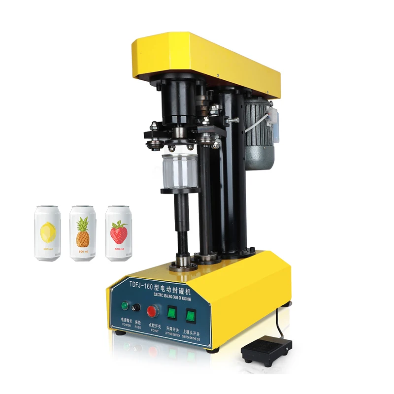 220V Automatic Tin Can Sealer Machine Circular Canned Food Beer Capping Machine Seafood Can Sealing Machine