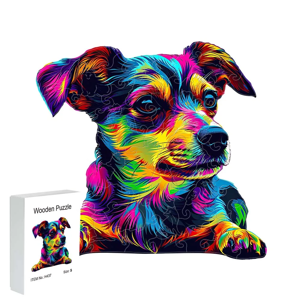 صندوق هدايا خشبي على شكل جرو هدية رائعة على شكل حيوان غير منتظم هدية فريدة من نوعها للبالغين