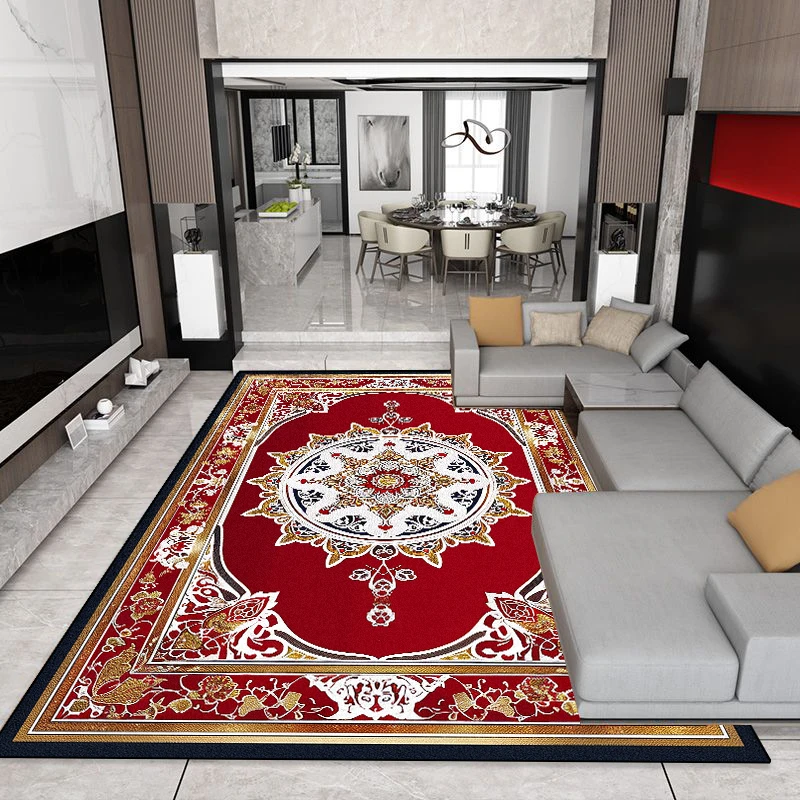 Luxury Persian Style Carpet Living Room Decoration Home Lint-free Rugs Large Bedroom Anti-slip Floor Mat Customized Lounge Rug