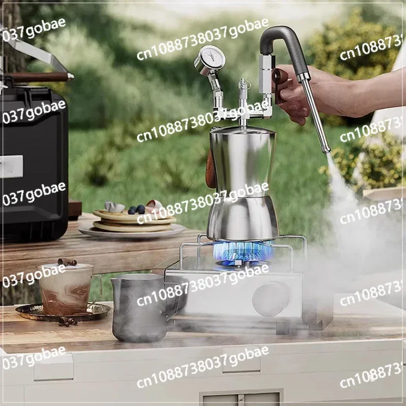AK-74 Portable Milk Frother Stainless Steel Milk Steamer Water Vapor Separator Drying vapour Versatile for Coffee Making