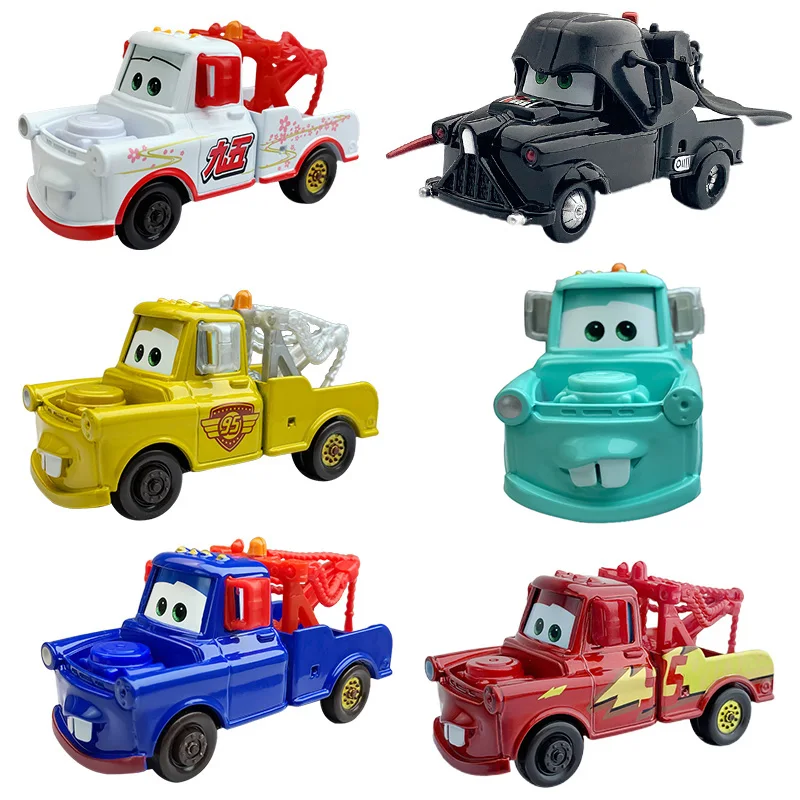 original Pixar Cars 3 2 Mater Series Lightning McQueen mini Model Diecast Metal Alloy kids Birthday Gift Disney cars Racer  Toy