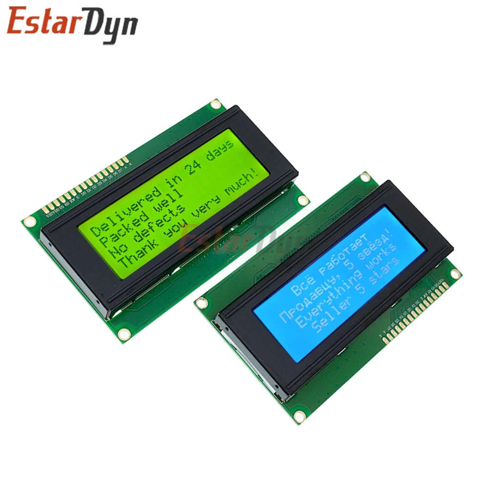Estardyn LCD2004+I2C LCD2004 20x4 2004A Blue Green Screen Character LCD IIC Serial Interface Adapter Module