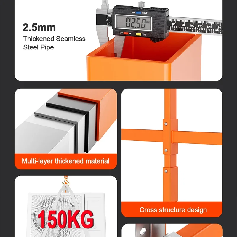Air Conditioner Lifting Tool Manual Winch Hoist AC Outdoor Unit Removal Tool Air Conditioner Bracket Installation Lift Machine