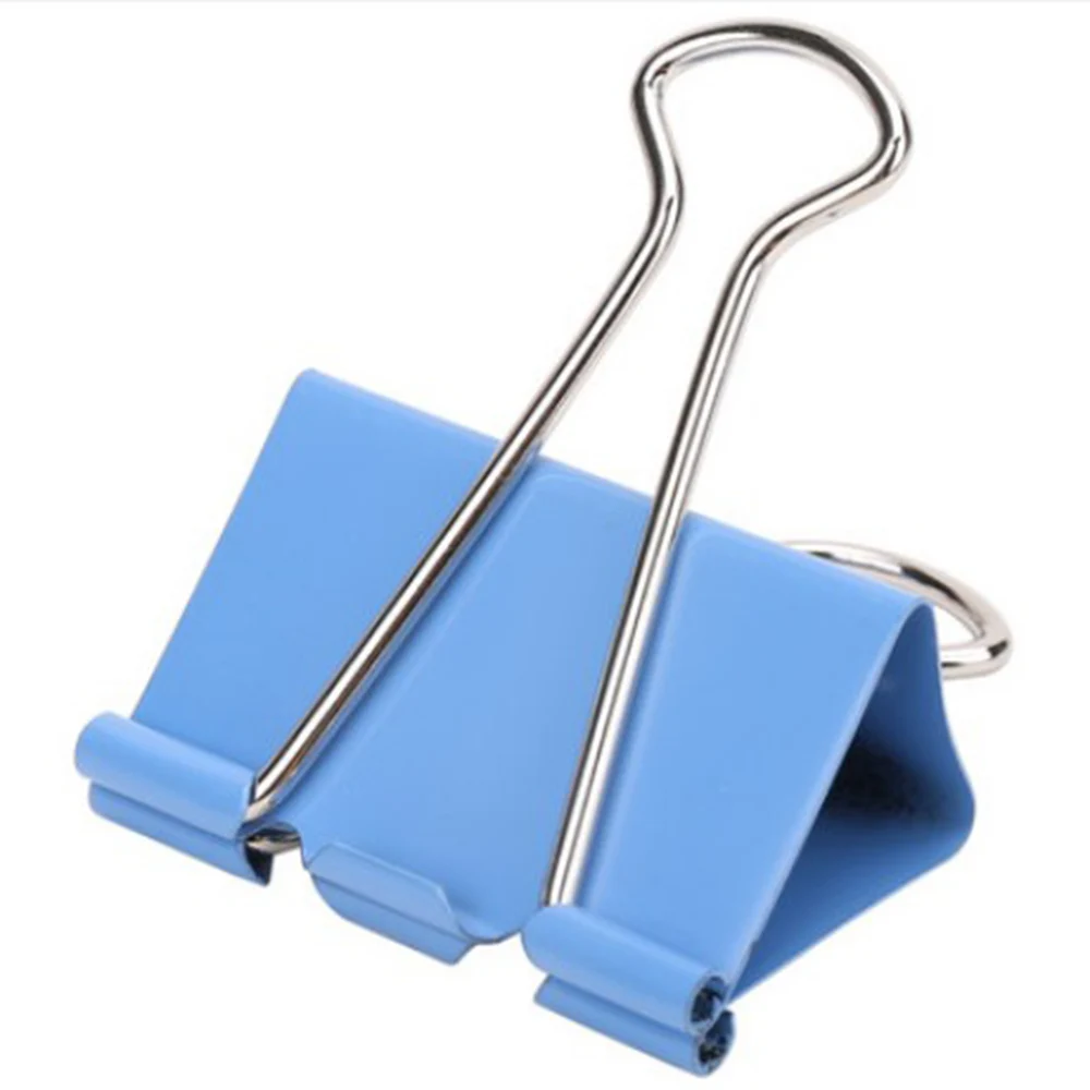 48Pcs/Set Paper Clip Metal Office Binder Clips 25mm 8554ES Paper Clips School Office Supplies 4 Colors Normal Metal Clips