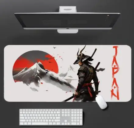 

Anime Japanese BUSHIDO Kanji Graffiti Mousepad Desk Mat,Samurai Gaming Mouse Pad Xl Pc Laptop Gamer Keyboard Mouse Mats Computer