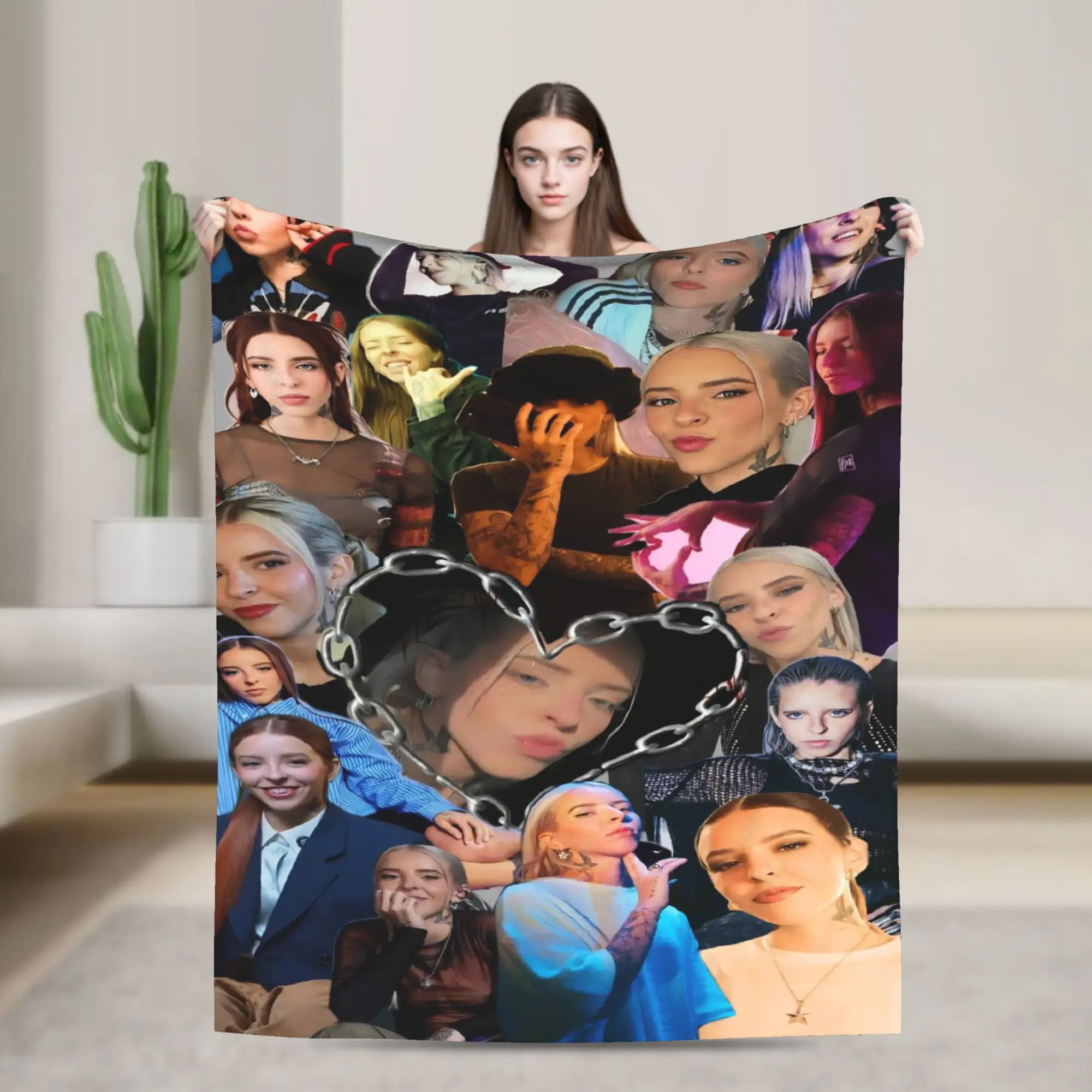 Super Soft Blankets Picnic Young Miko Singer (2) Throw Blanket  Flannel Bedspread For Bedroom Print Sofa Bed Cover