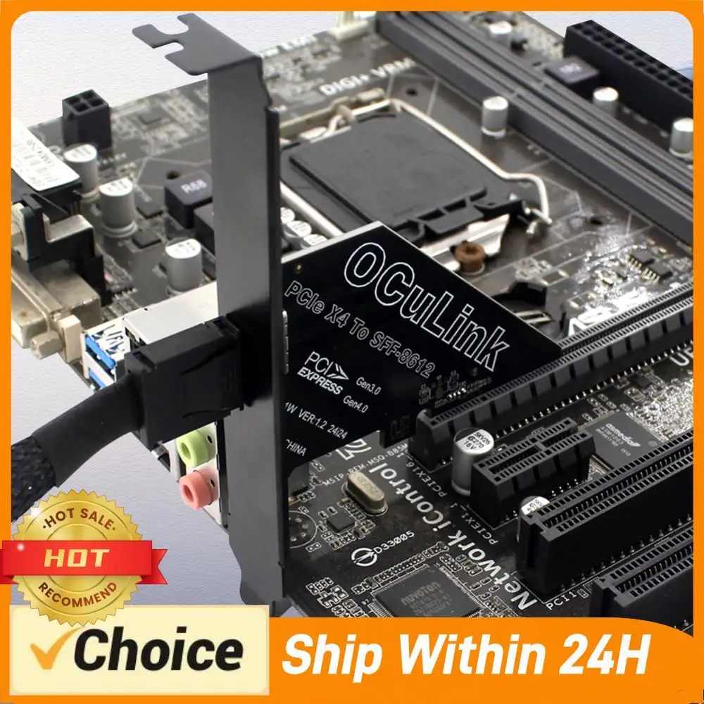 

1 PC PCIe To SFF 8611&8612 Adapter Card PCI Express To SFF-8612 Expansion Card Adapter PCIE X4/X1 To Oculink SFF-8612 Adapter