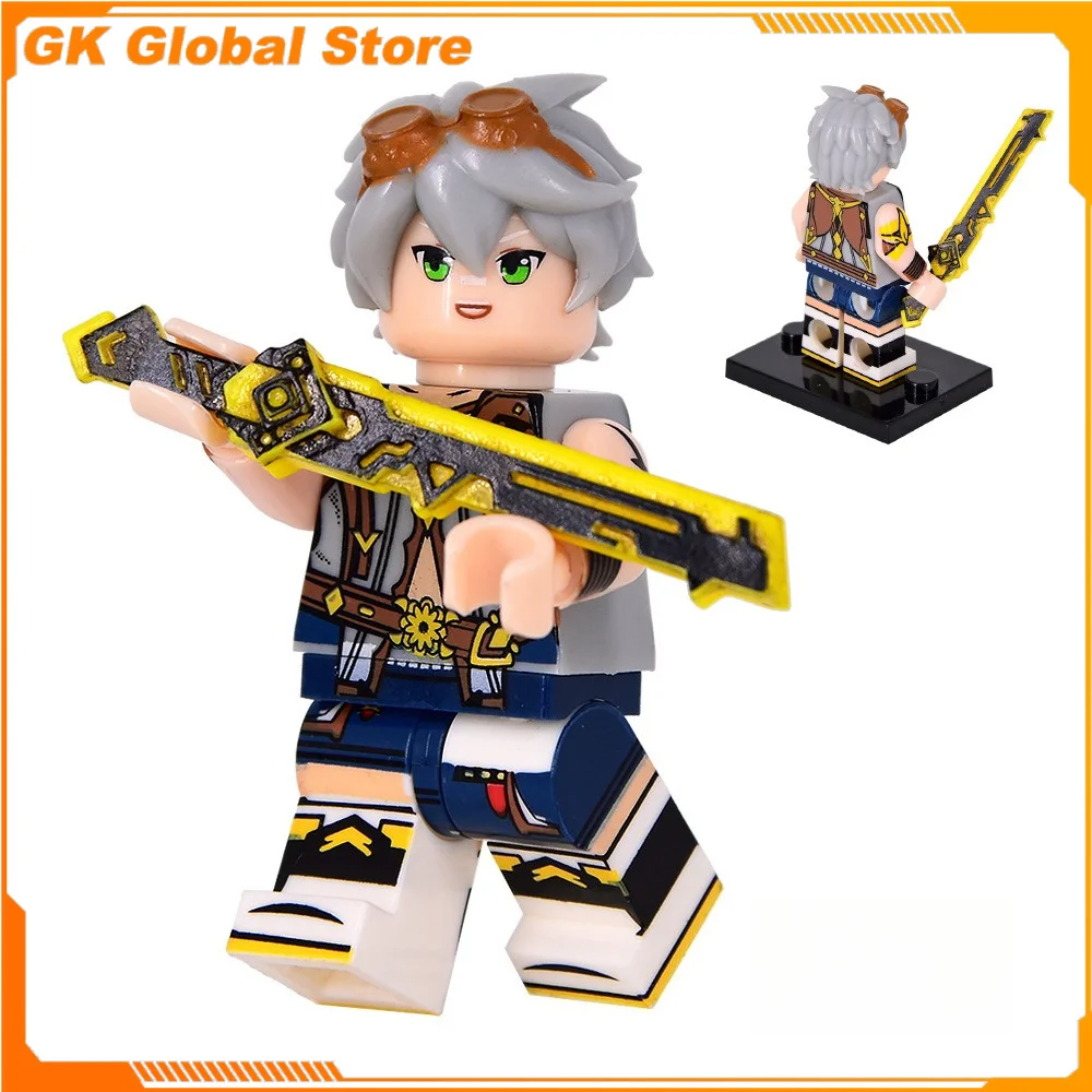 5cm New Genshin Impact Anime Figure Periphery PVC Model Building Blocks Statue Desktop Decorative Ornaments Birthday Gift Toys