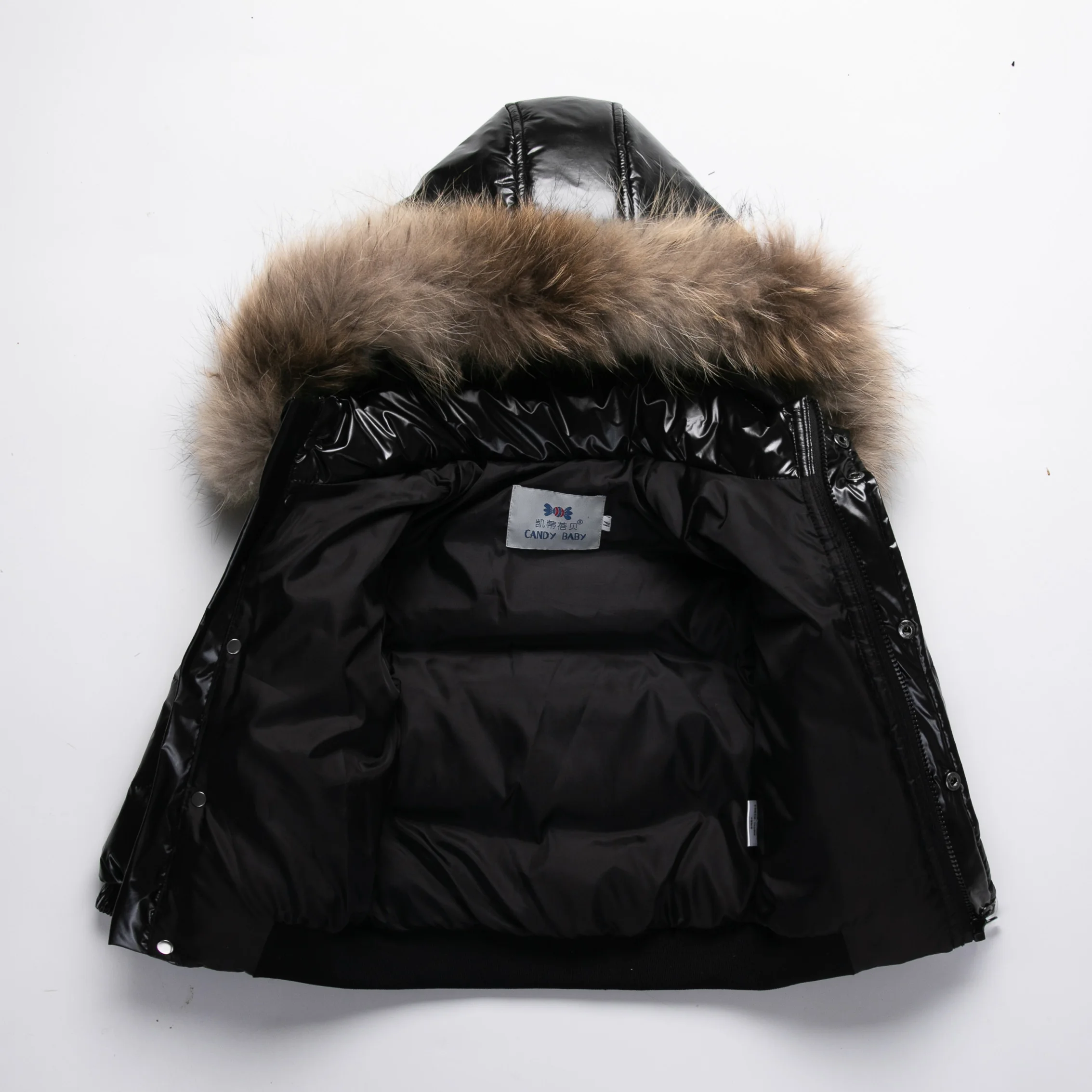 RAISE Winter 1-8 Jahre Kinder Jungen Parka Babys Mädchen Daunenjacken Wasserdicht Glänzend Echtpelz Verdicken Warme Jungen Oberbekleidung Mantel Outfit – Detail 9
