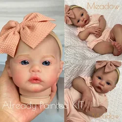 Bebe Reborn Kit Meadow  Already Painted  DIY Reborn Doll Parts Hand Painted 3D Skin Veins  Reborn Kit With Cloth Body and Limbs